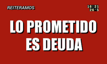 Lo prometido es deuda