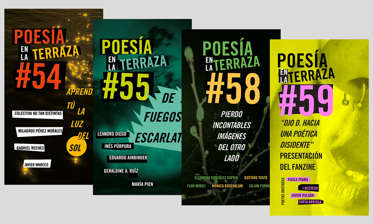 Fanzines de Poesía en la terraza