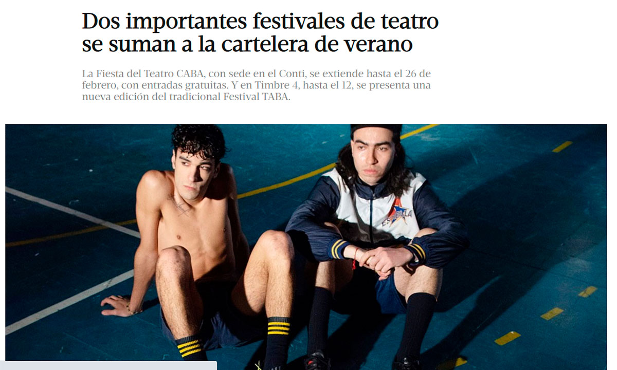 Dos importantes festivales de teatro se suman a la cartelera de verano