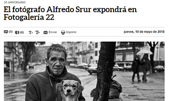 El fotógrafo Alfredo Srur expone en Fotogalería 22