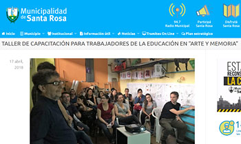 Taller de capacitación para trabajadores de la educación en "Arte y Memoria"