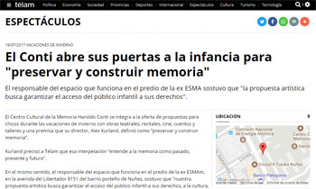 El Conti abre sus puertas a la infancia para "preservar y construir memoria"