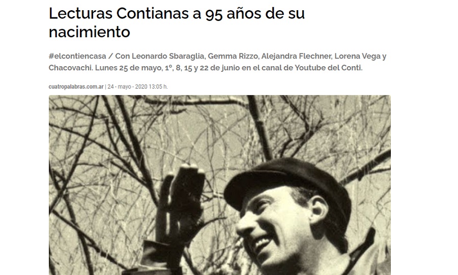 Lecturas Contianas a 95 años de su nacimiento 