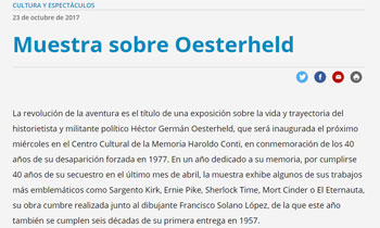 Muestra sobre Oesterheld